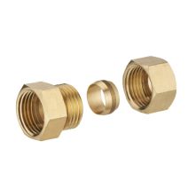 Raccord bicône laiton femelle Ø12 F12x17 413-1212C1 - NOYON THIEBAULT