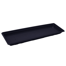 Soucoupe jardinière Granprisca 65 noir violine 59x20,5cm - POETIC