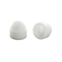 6 cache boulon tête hexagonale blanc plastique ∅8 - INVENTIV