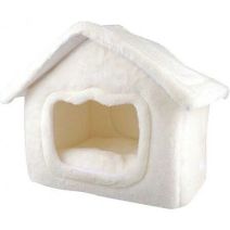 Maison Petit Chien Chat Daily 45x39x44cm Blanc