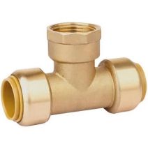 Raccord Toutub Té laiton femelle 15x21 Ø12 - 3186973 - BOUTTE