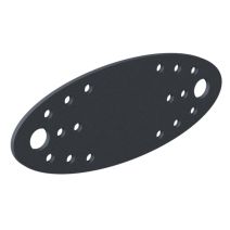 Platine d'assemblage Ovado 5,5x13,5cm gris - ALBERTS