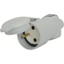 Fiche femelle Plexo 2 P+T + clapet protection IP44 - LEGRAND
