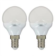 2 ampoules led SMD E14 470lm 4,9W blanc chaud - XANLITE