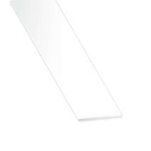 Plat Aluminium 30x2mm 2,50m Laqué Blanc