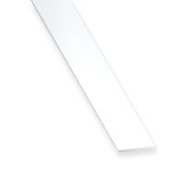 Plat PVC 20x2mm 2,60m Blanc