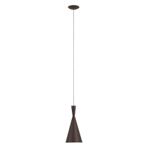 SUSPENSION MARAZZIO E27 60W Ø190 MARRON ET CREME