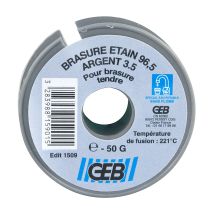 BRASURE BOBINE ETAIN ARGENT  50 G