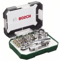 Embouts de 26 accessoires et clé à cliquet - BOSCH