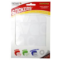 pochette NOVADHESIF lettres 40 mm blanc