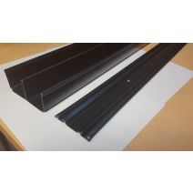 Paire de rails noirs 1800 mm - OPTIMUM