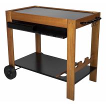 Desserte plancha Perla sur bois - SOMAGIC