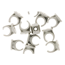 CLIPS SANS CHEVILLE DIAM20 GRIS X15