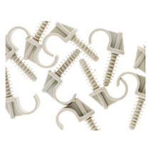 CLIP CHEVRON ZENITECH GRIS PVC D16MM X10