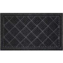 Tapis abrité brossant ottawa 75x45cm gris - CORYL
