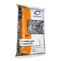 Sac de gravillons gris-bleuté 6/14 - 25 kg - CANTILLANA