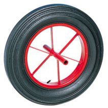 Roue de brouette axe soudé. Pneumatique - Charge admissible 200kg. Ø400mm - CIME