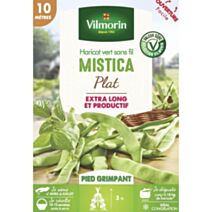 Graines Haricot Grimpant Plat Vert Mistica 10m - VILMORIN