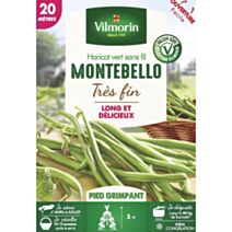 Graines Haricot Grimpant Vert Montebello 20m - VILMORIN