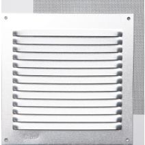 Grille aération aluminium mat à visser 15x15cm