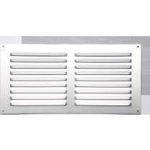 Grille aluminium à visser argentée 15x30cm