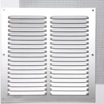 Grille aération aluminium mat à visser 20x20cm