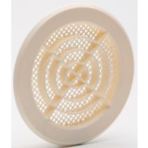 Grille aération beigeà clipser Ø 12,1cm
