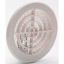 Grille aération blanc à clipser Ø 12,1cm