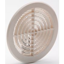 Grille aération blanc à clipser Ø 18.2cm