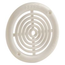 Grille aération blanc à visser Ø 10.3cm