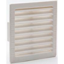 Grille aération aluminium blanc à encastrer 12x12cm