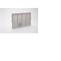 Grille aération aluminium blanc à encastrer 15,2x27,6cm