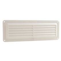 Grille aération blanc à visser 9x26cm