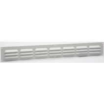 Grille d'aération aluminium argentée 5x40cm