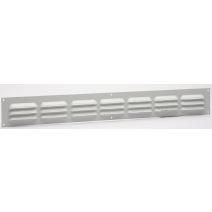 Grille d'aération aluminium blanc 5x40cm