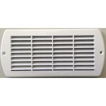 Grille aération aluminium blanc à encastrer 10,2x22,1cm