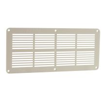 Grille aération blanc à visser 11x25,5cm