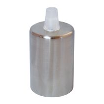 TIBELEC Douille E27 avec cache-douille chrome