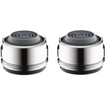 Lot de 2 mousseurs Soft Jet Comfort M24 EcoSmart Chrome HANSGROHE