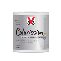 Peinture multisupport Colorissim argent satin 0,5L - V33