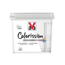 Peinture multisupport Colorissim blanc satin 1L - V33