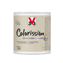 Peinture multisupport Colorissim grège satin 0,5L - V33