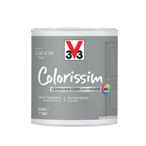 Peinture multisupport Colorissim gris béton mat 0,5L - V33