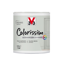 Peinture multisupport Colorissim gris nuage satin 0,5L - V33