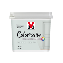 Peinture multisupport Colorissim gris tendre satin 1L - V33