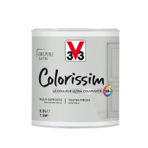 Peinture multisupport Colorissim gris perle satin 0,5L - V33