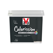 Peinture multisupport Colorissim noir satin 1L - V33