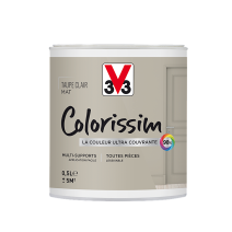 Peinture multisupport Colorissim taupe clair mat 0,5L - V33