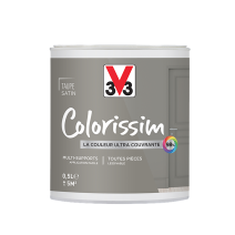 Peinture multisupport Colorissim taupe satin 0,5L - V33
