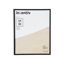 Cadre Photo PVC 24x30cm Noir - INVENTIV